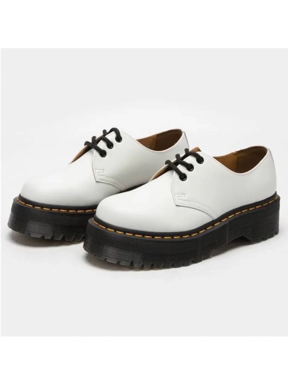 NEW Dr. Martens 1461 BEX White Smooth Leather Oxford Shoes Size 9